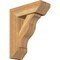Ekena Millwork Funston Slat Rough Sawn Bracket w/ Offset Brace, Western Red Cedar, 6"W x 16"D x 20"H BKT0604X16X20FST06RWR - alternate 1